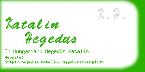 katalin hegedus business card
